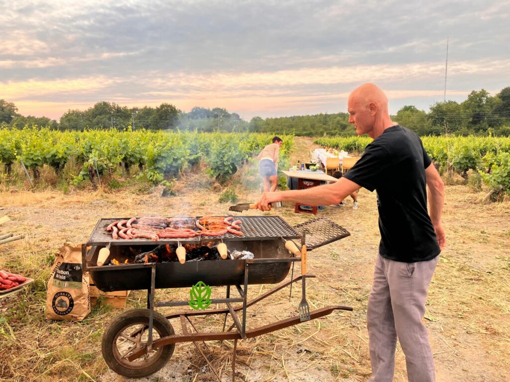 Barbecue dans les vignes