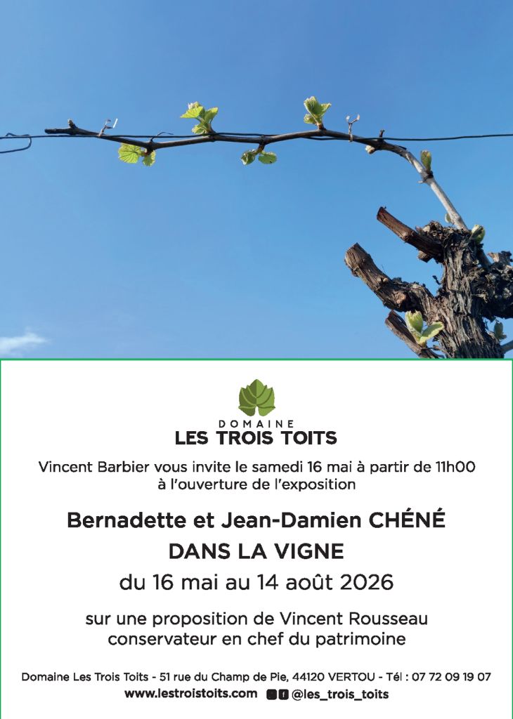 Affiche exposition Dans la vigne - Bernadette et Jean-Damien Chéné 2026